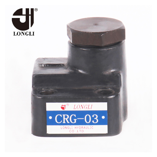 CRG-03 hydraulic back pressure control right angle check valve 