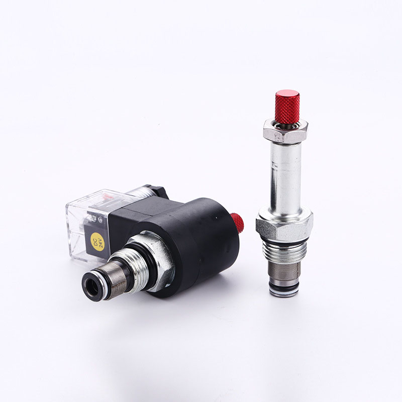 DHF08-220H/SV08-20M Two Way Two Position normally closed hydraulic cartridge valve with manual button